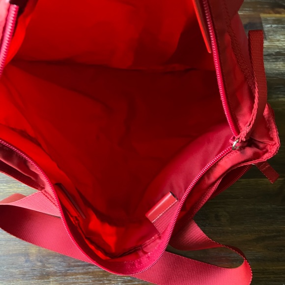 Authentic Prada Red Nylon Shoulder Bag Purse - Picture 4 of 7